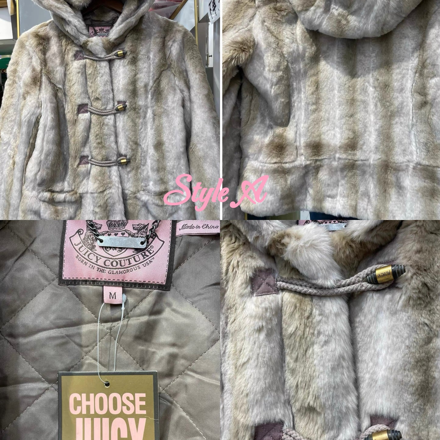 Vintage Juicy Couture Fur Jackets Wholesale Bundle