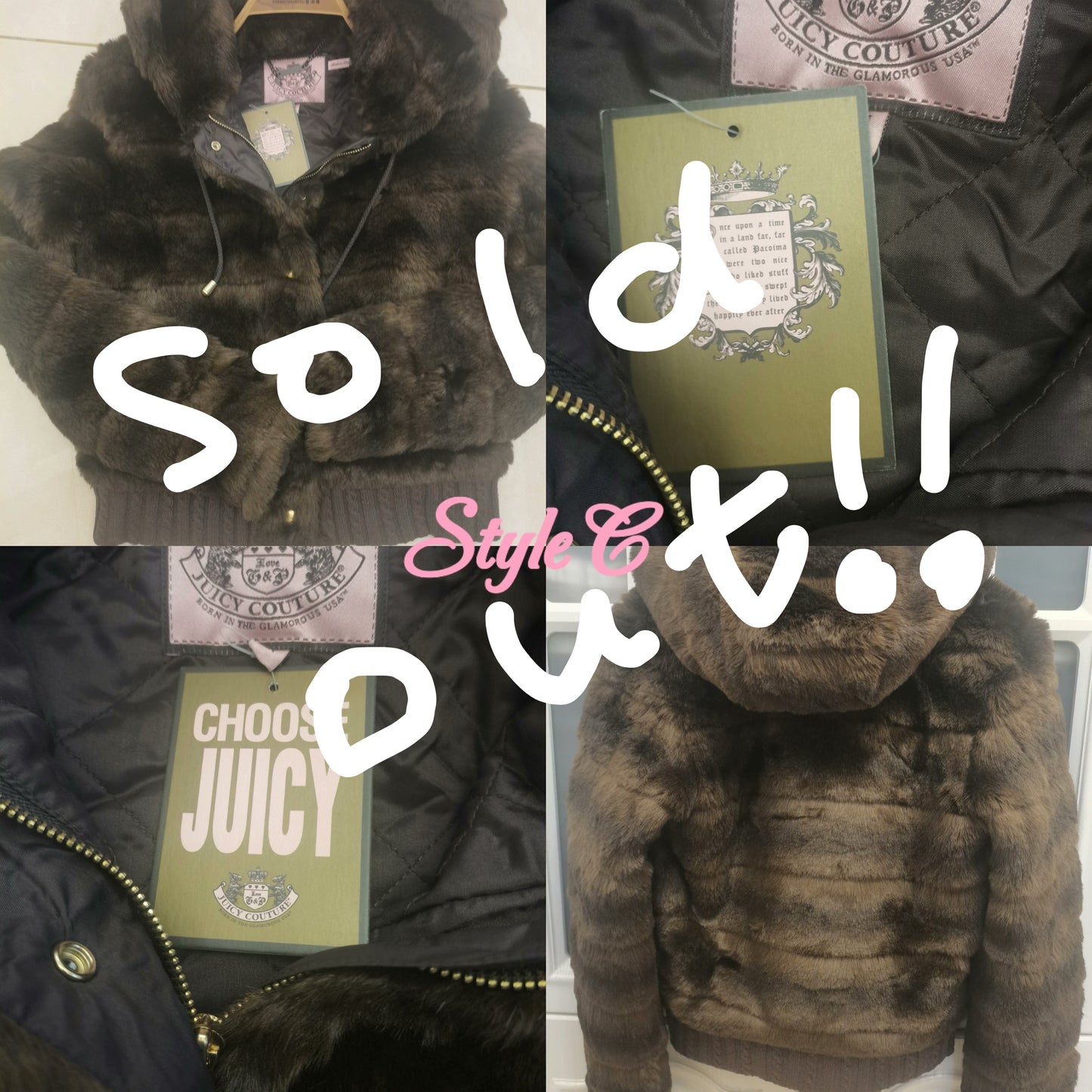 Vintage Juicy Couture Fur Jackets Wholesale Bundle