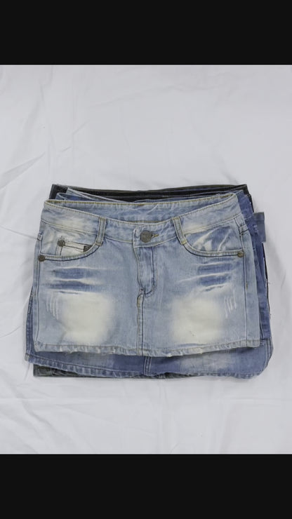 *10% OFF at Checkout* Denim Mini-Skirt Y2K Vintage Wholesale Bundle