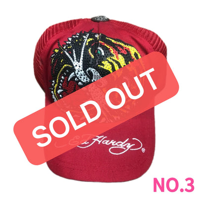 Vintage Ed Hardy Embroidery Hats Wholesale Bundle - 10 Pieces