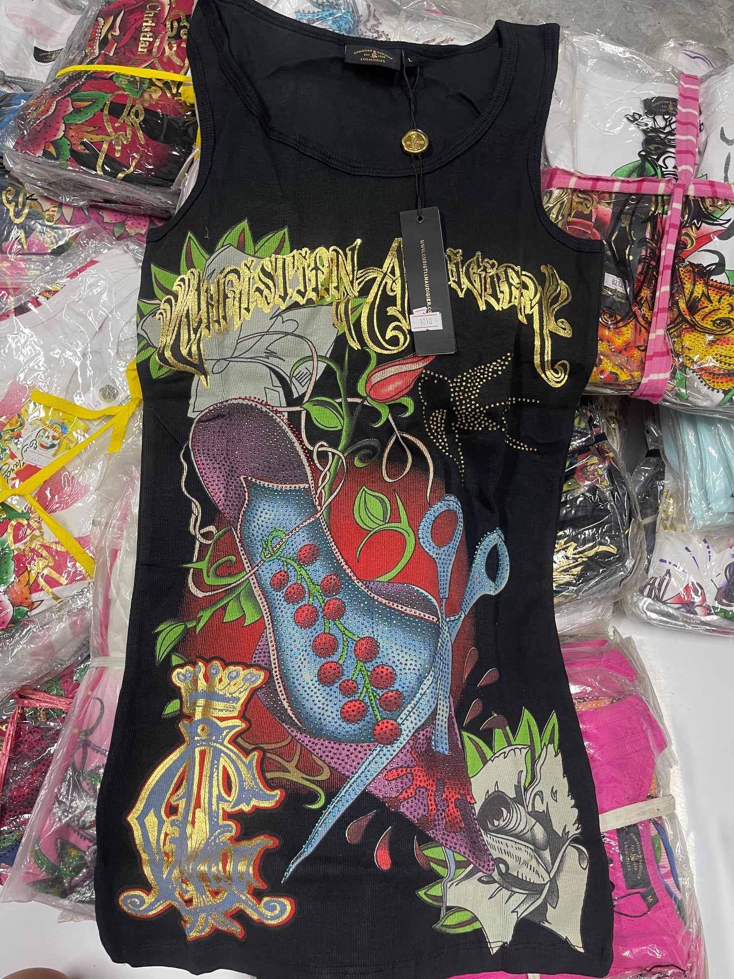 Vintage Ed Hardy & Christian Audigier Women's/Men's Tops Wholesale Bundles