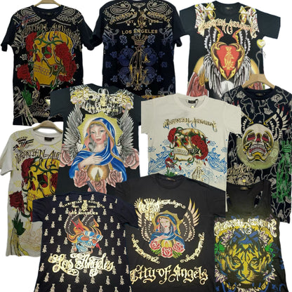 Vintage Ed Hardy & Christian Audigier Women's/Men's Tops Wholesale Bundles