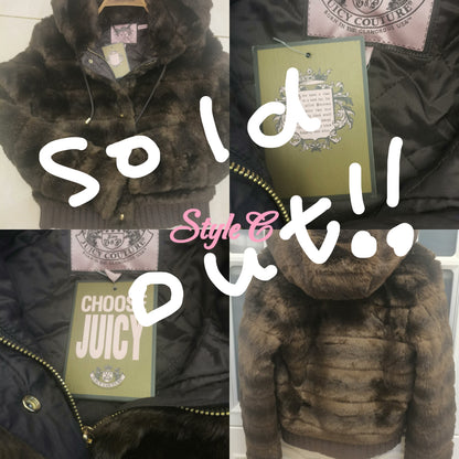 Vintage Juicy Couture Fur Jackets Wholesale Bundle
