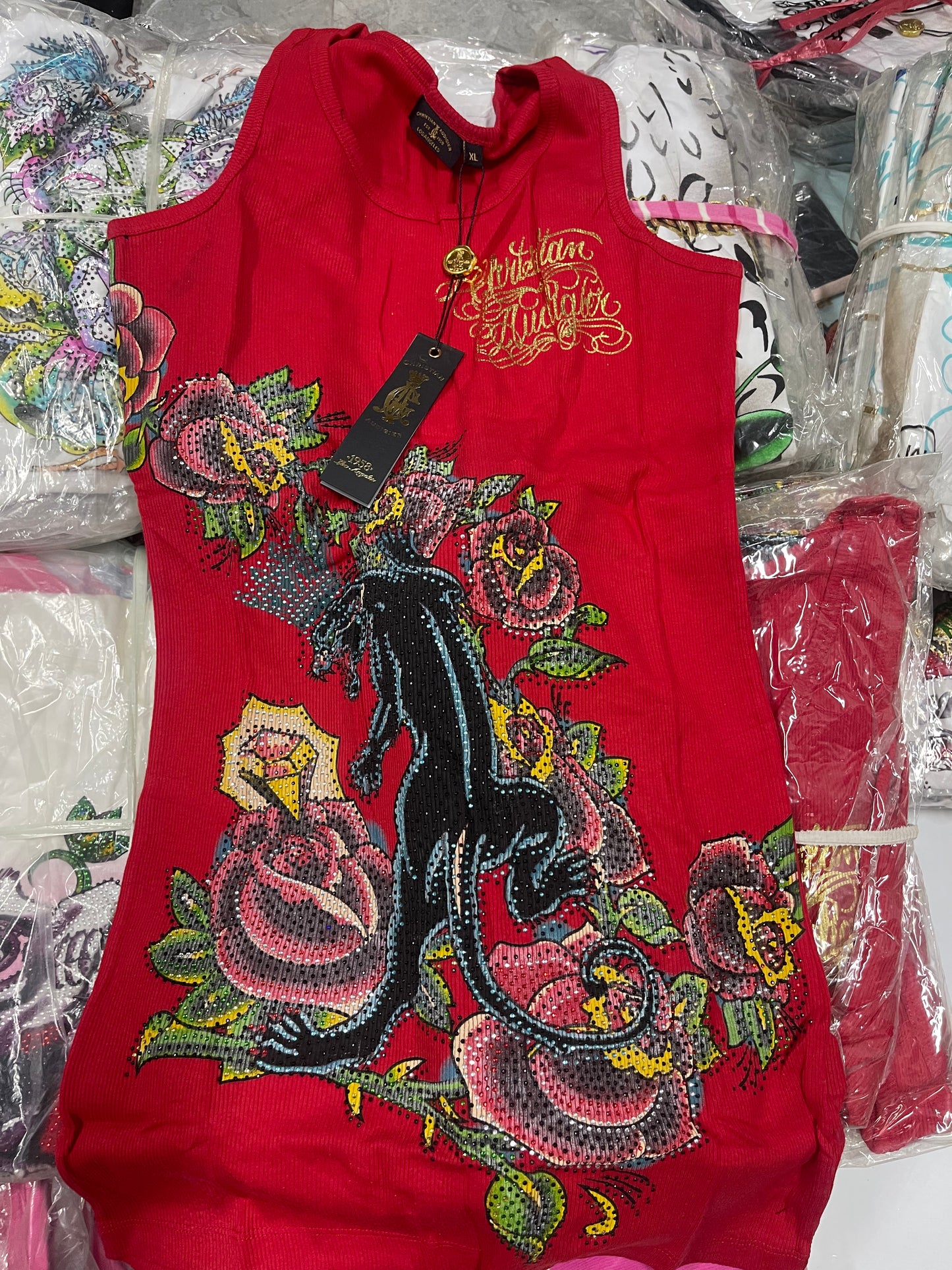 Vintage Ed Hardy & Christian Audigier Women's/Men's Tops Wholesale Bundles