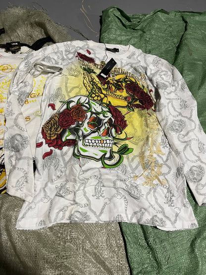 Vintage Ed Hardy & Christian Audigier Women's/Men's Tops Wholesale Bundles