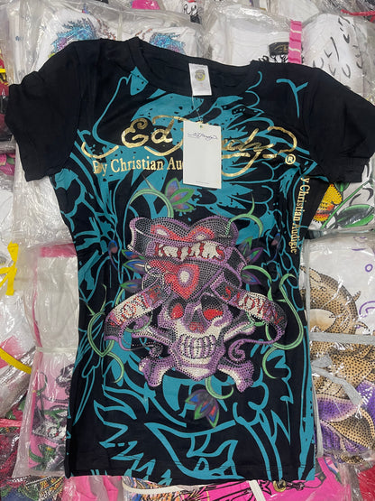 Vintage Ed Hardy & Christian Audigier Women's/Men's Tops Wholesale Bundles