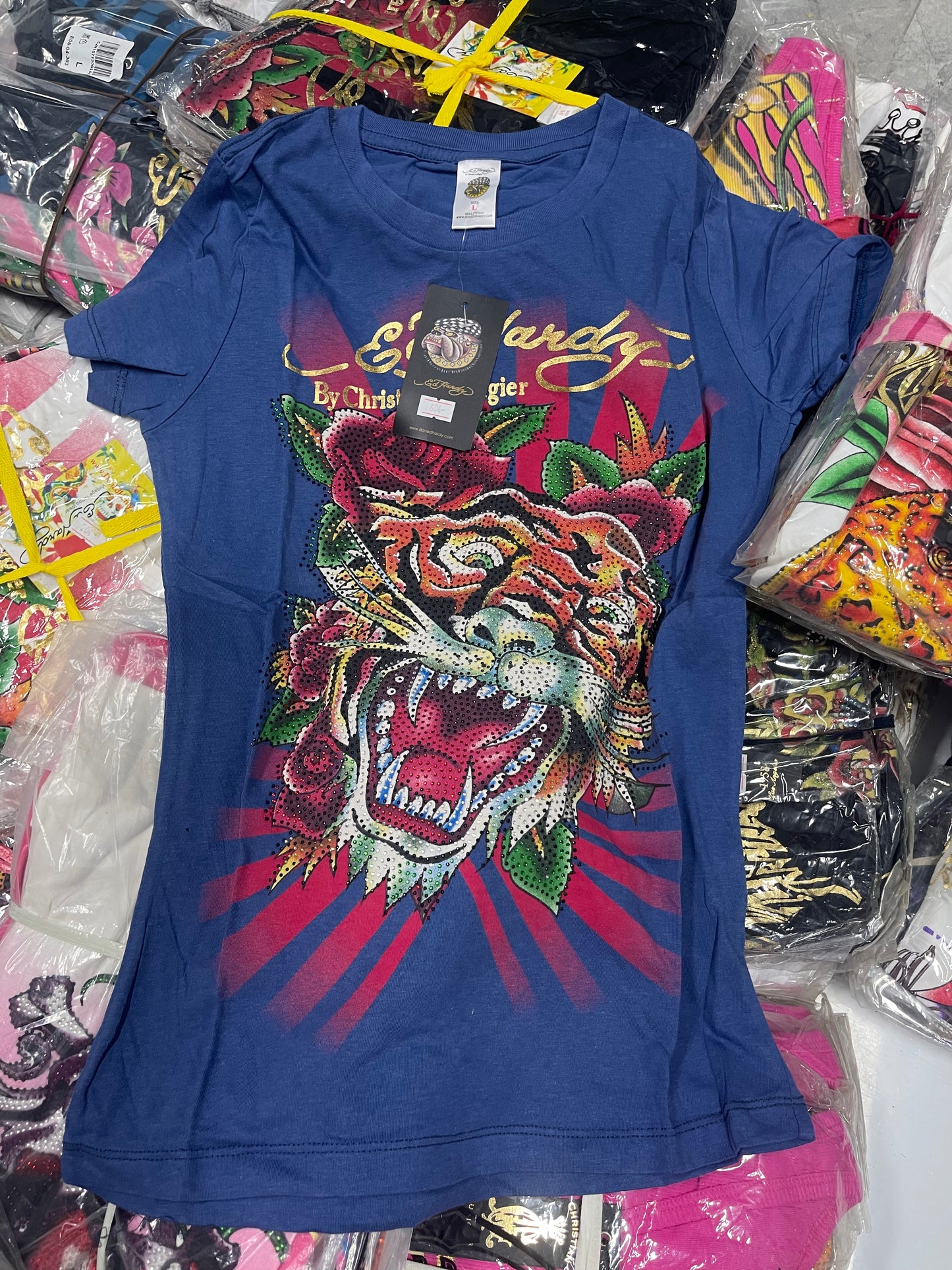 Vintage Ed Hardy & Christian Audigier Women's/Men's Tops Wholesale Bundles