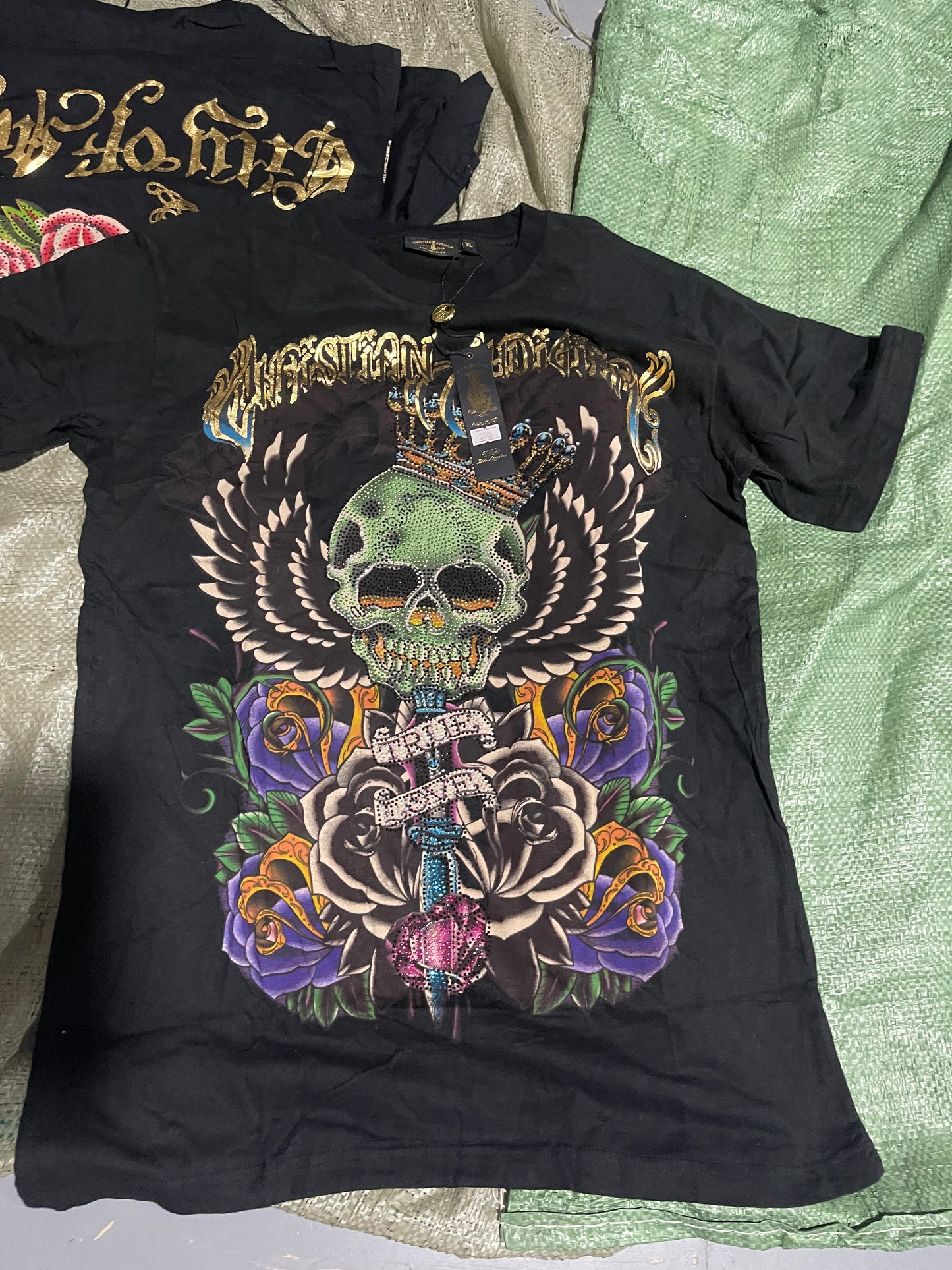 Vintage Ed Hardy & Christian Audigier Women's/Men's Tops Wholesale Bundles