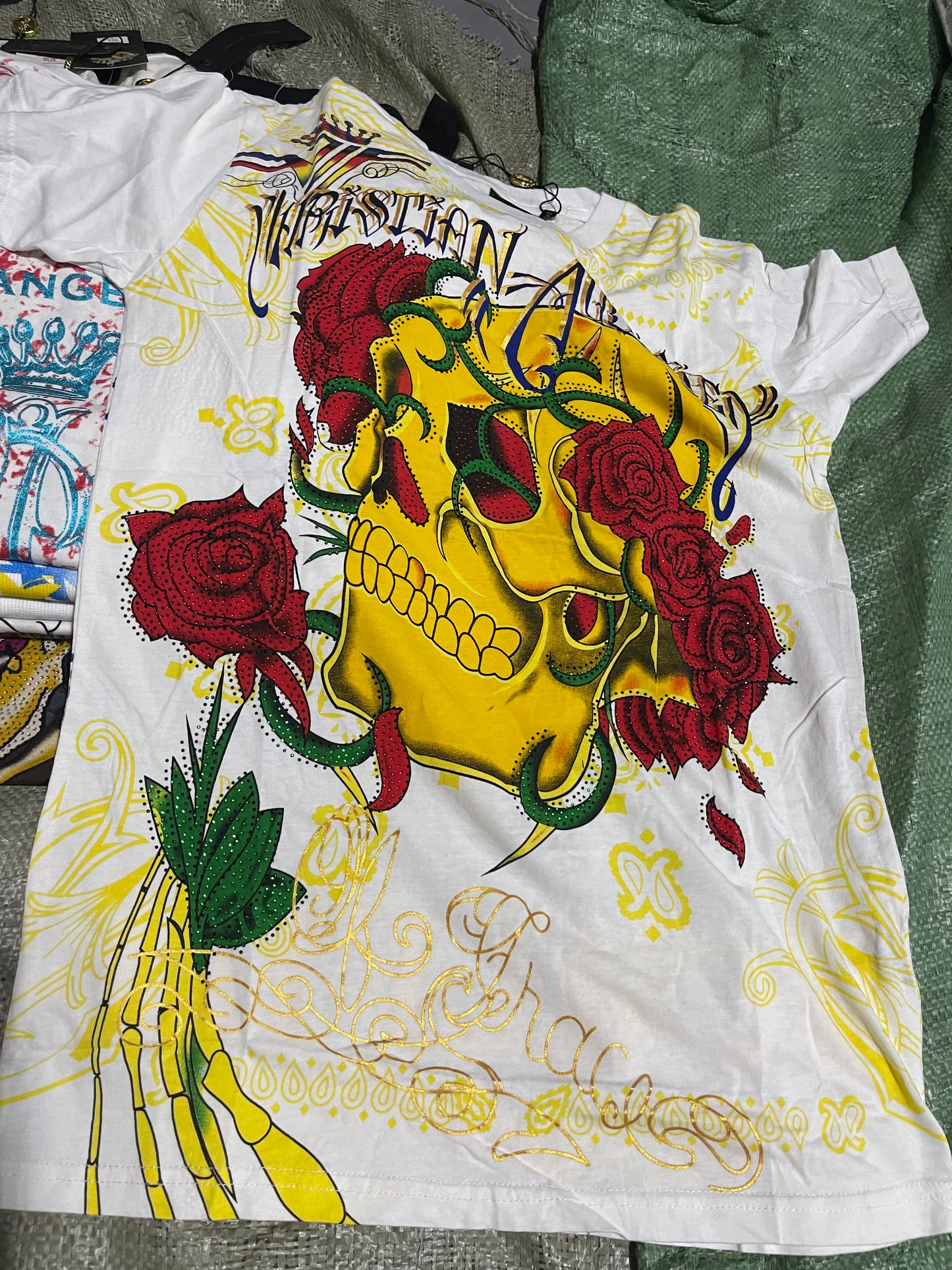 Vintage Ed Hardy & Christian Audigier Women's/Men's Tops Wholesale Bundles