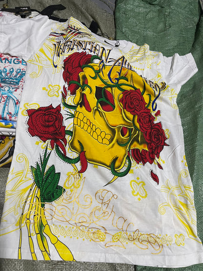 Vintage Ed Hardy & Christian Audigier Women's/Men's Tops Wholesale Bundles