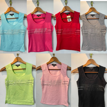 Vintage bebe Sports Tank Tops Dead Stock