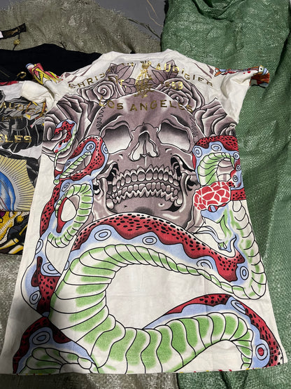 Vintage Ed Hardy & Christian Audigier Women's/Men's Tops Wholesale Bundles