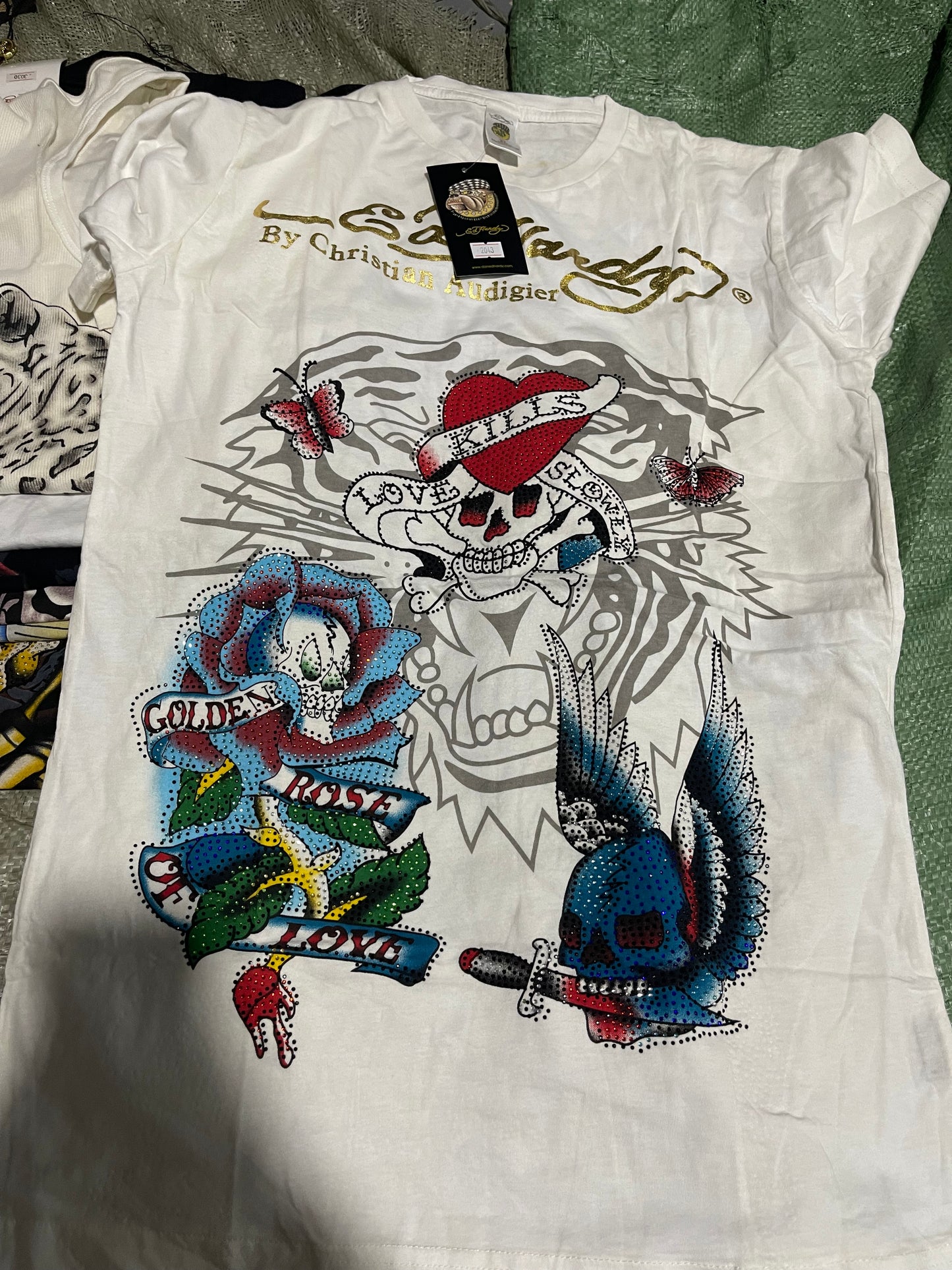 Vintage Ed Hardy & Christian Audigier Women's/Men's Tops Wholesale Bundles