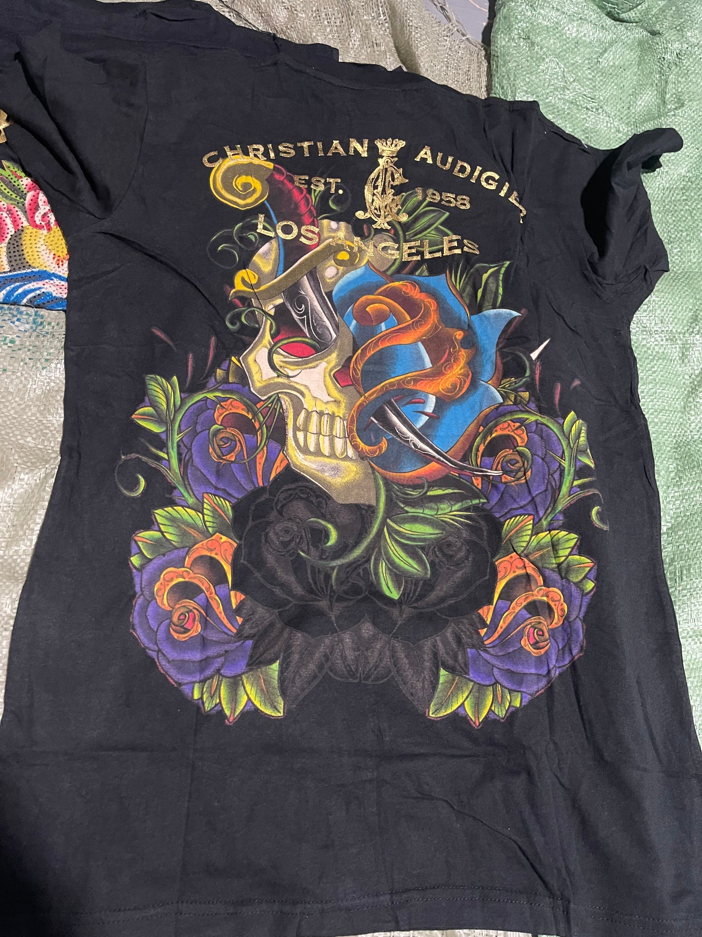 Vintage Ed Hardy & Christian Audigier Women's/Men's Tops Wholesale Bundles