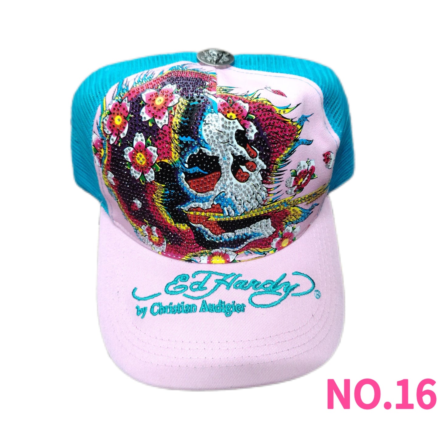 Vintage Ed Hardy Embroidery Hats Wholesale Bundle - 10 Pieces