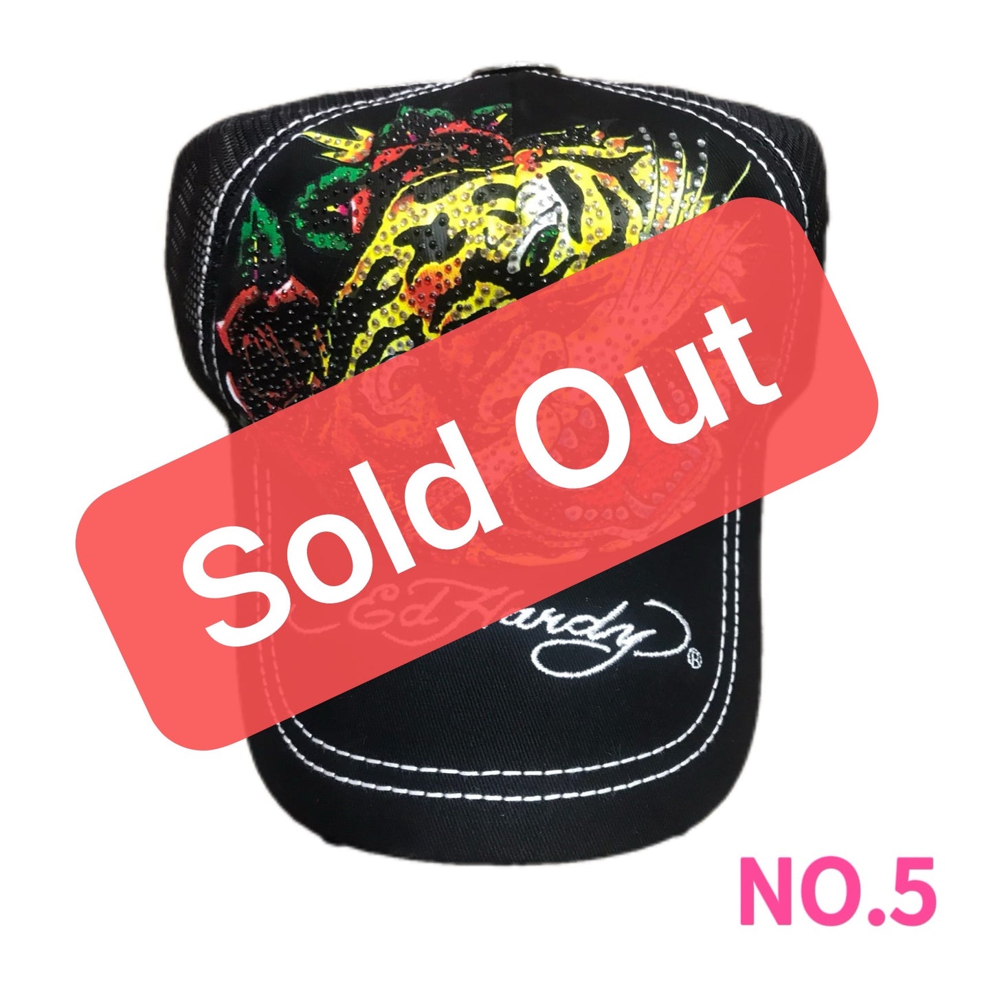 Vintage Ed Hardy Embroidery Hats Wholesale Bundle - 10 Pieces