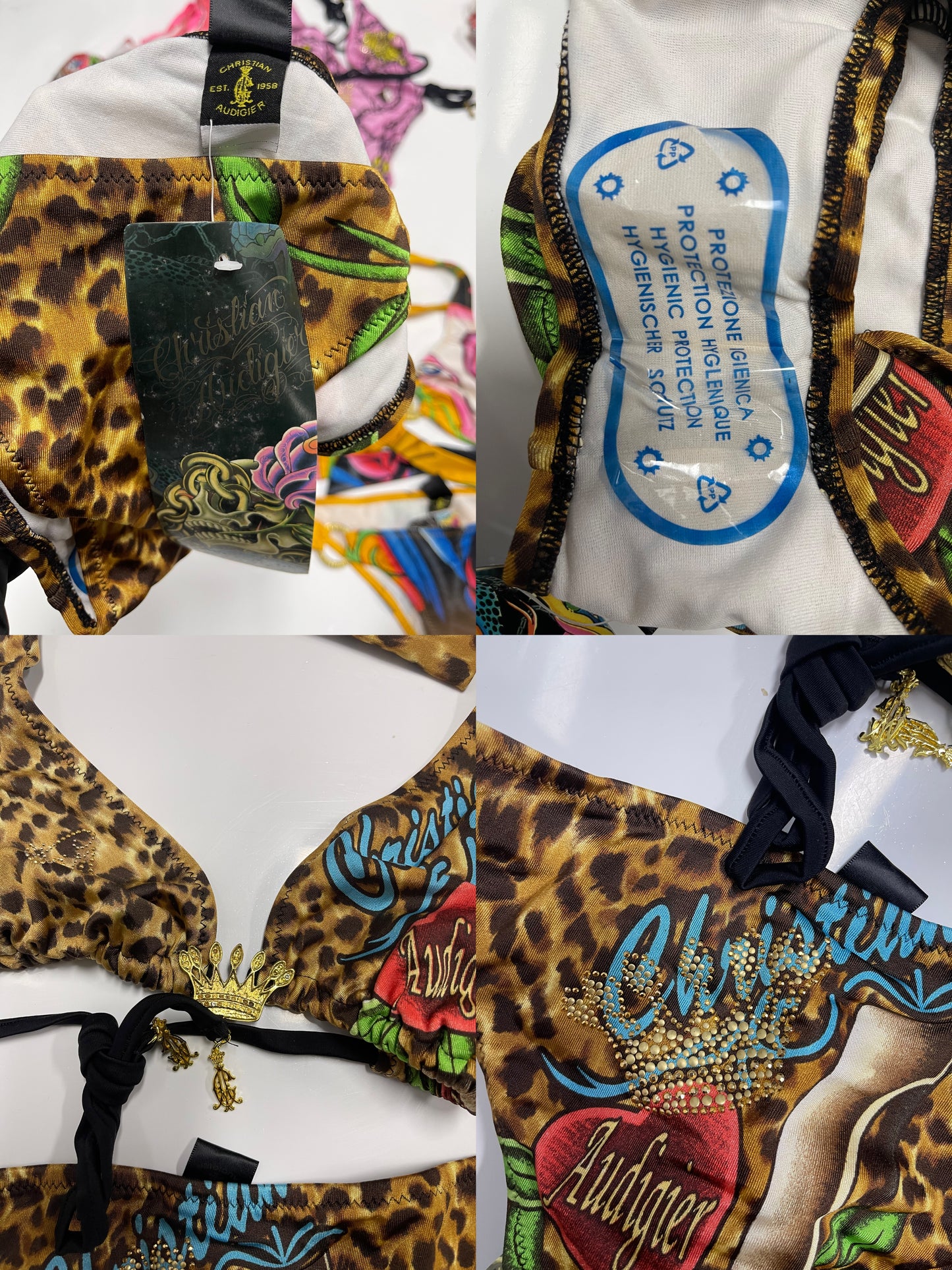 Vintage Affliction & Christian Audigier Bikini Sets Wholesale Bundles