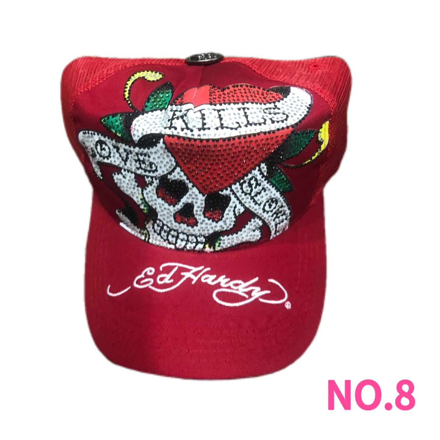 Vintage Ed Hardy Embroidery Hats Wholesale Bundle - 10 Pieces