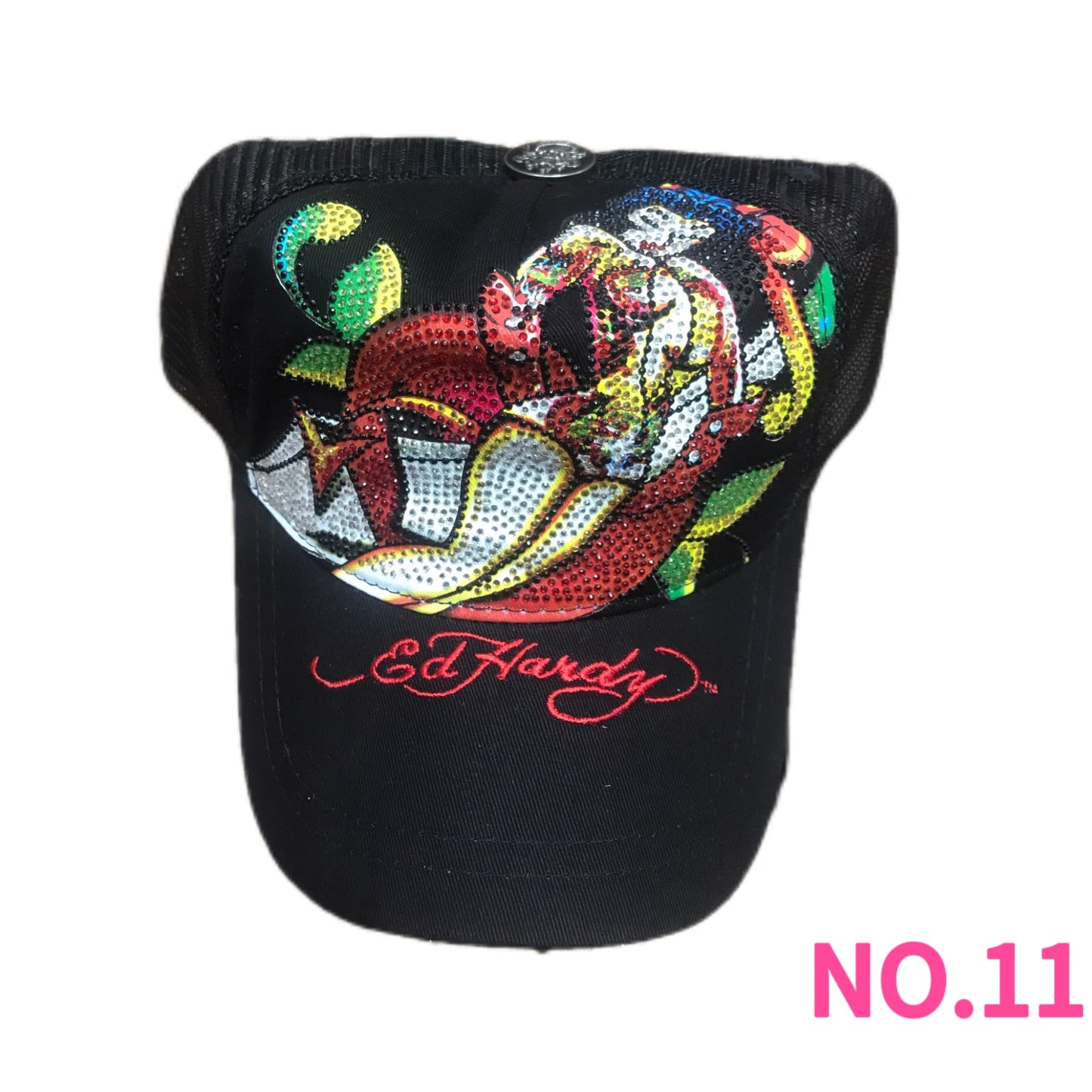 Vintage Ed Hardy Embroidery Hats Wholesale Bundle - 10 Pieces