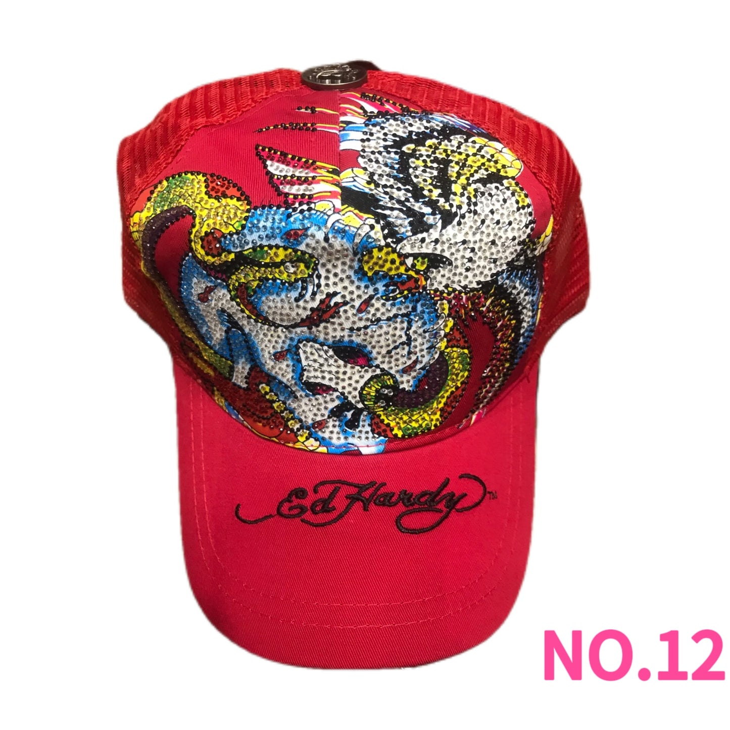 Vintage Ed Hardy Embroidery Hats Wholesale Bundle - 10 Pieces