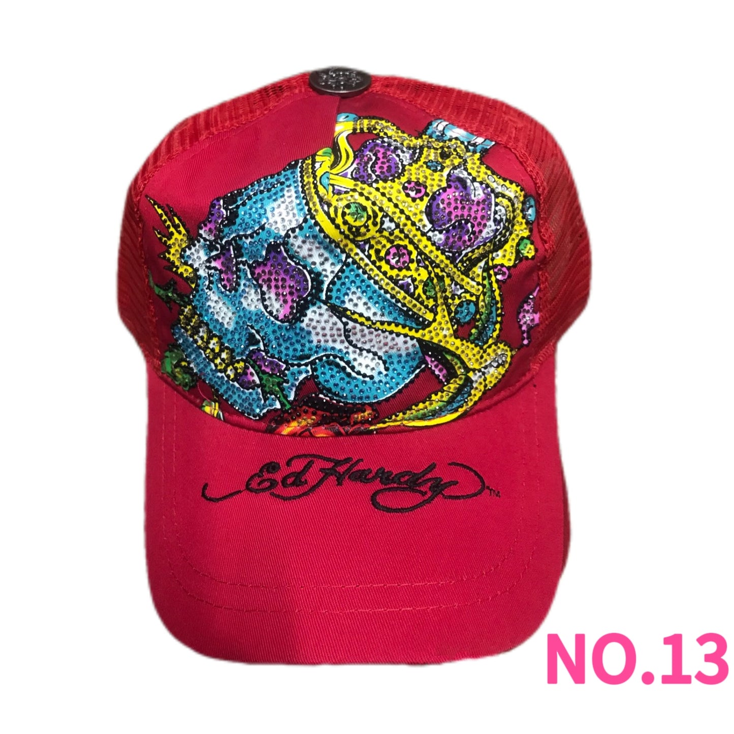 Vintage Ed Hardy Embroidery Hats Wholesale Bundle - 10 Pieces