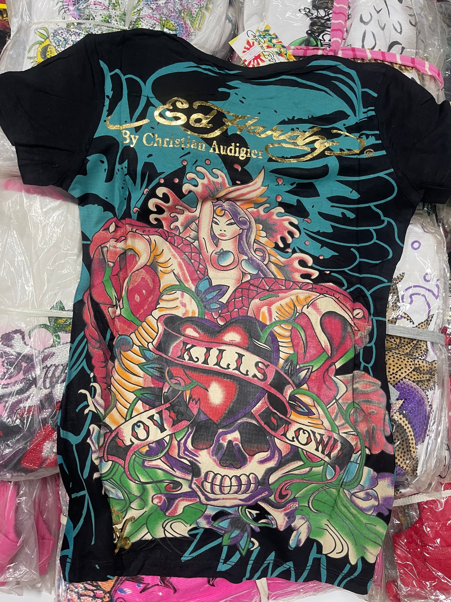 Vintage Ed Hardy & Christian Audigier Women's/Men's Tops Wholesale Bundles