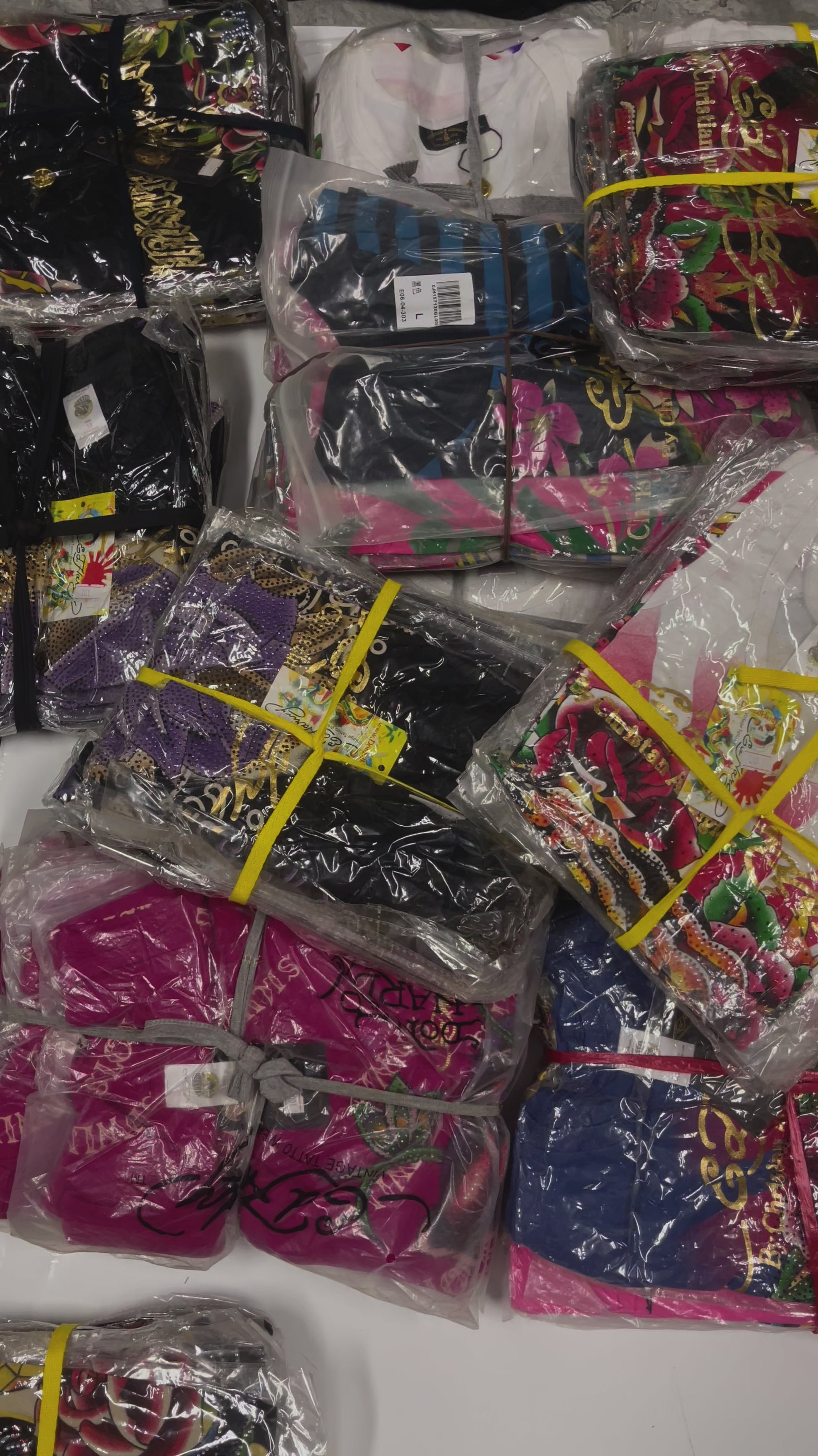 Vintage Ed Hardy & Christian Audigier Women's Tops Wholesale Bundles